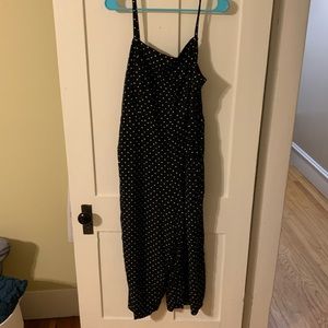 Old Navy black polka dot jumpsuit